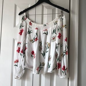 Off-the- Shoulder Shirt Hollister